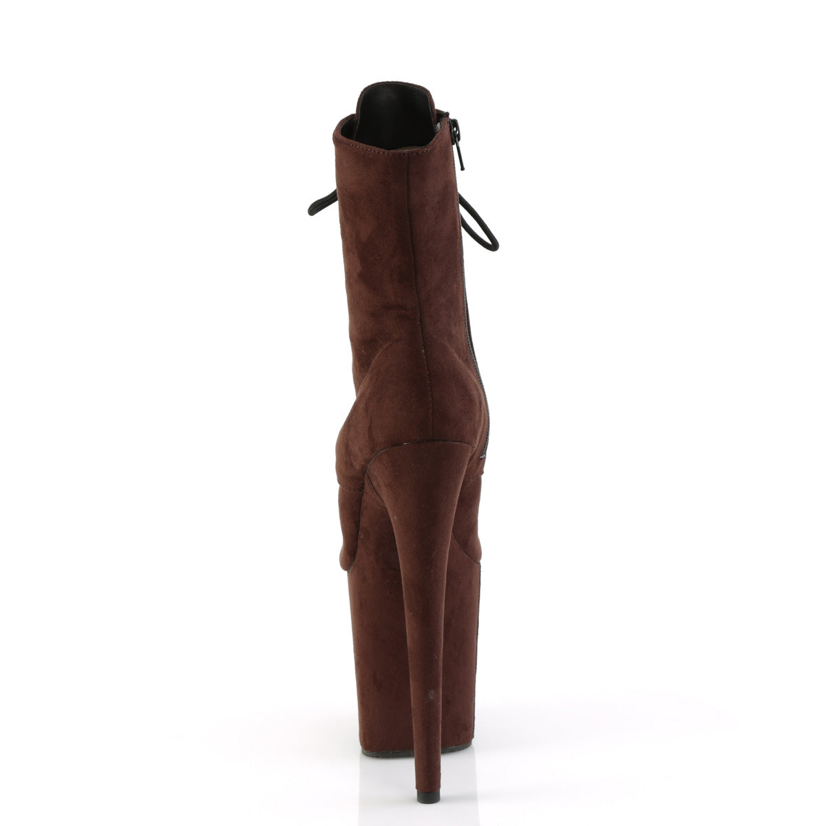 Pleaser - Flamingo 1021FS - Mocha Faux Suede - 8 inch