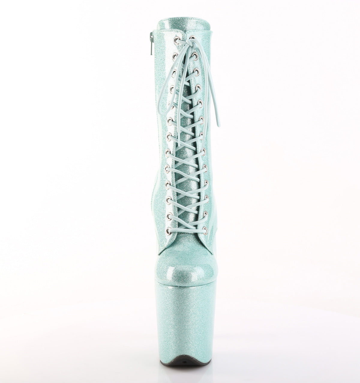 Pleaser - Flamingo 1040GP - Mint Glitter - 8 inch
