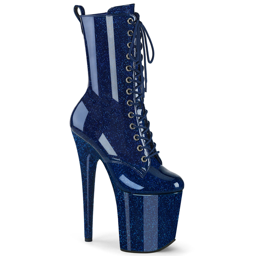 Pleaser - Flamingo 1040GP - Navy Blue Glitter - 8 inch