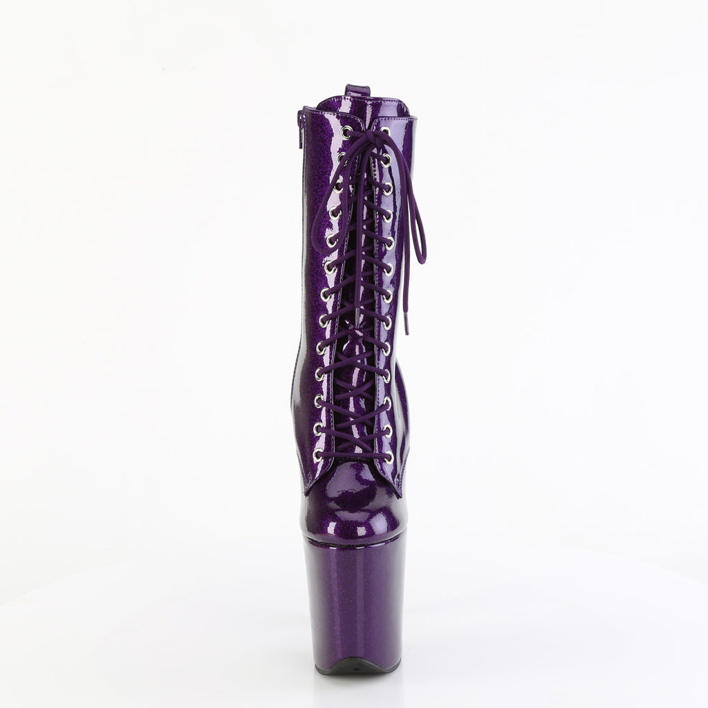 Pleaser - Flamingo 1040GP - Purple Glitter - 8 inch