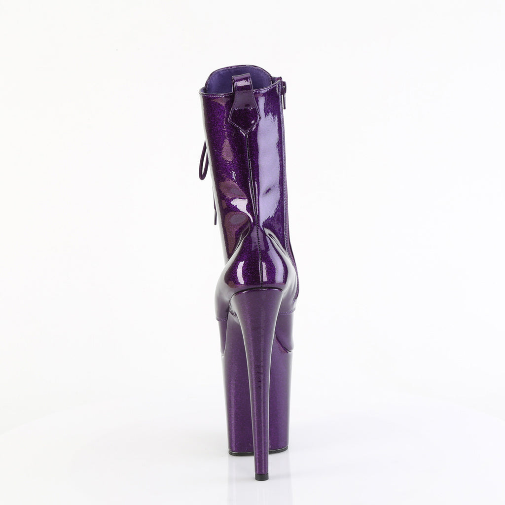 Pleaser - Flamingo 1040GP - Purple Glitter - 8 inch