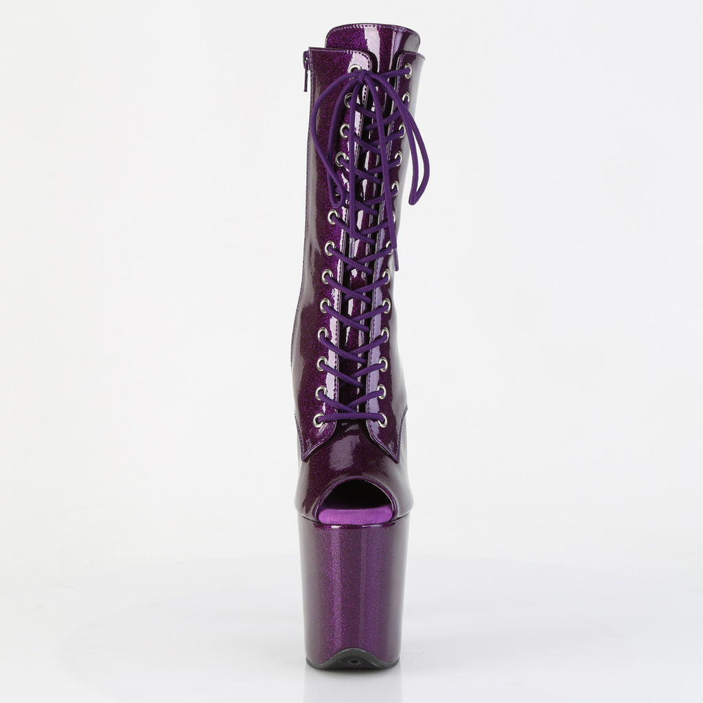 Pleaser - Flamingo 1041GP - Purple Glitter - 8 inch