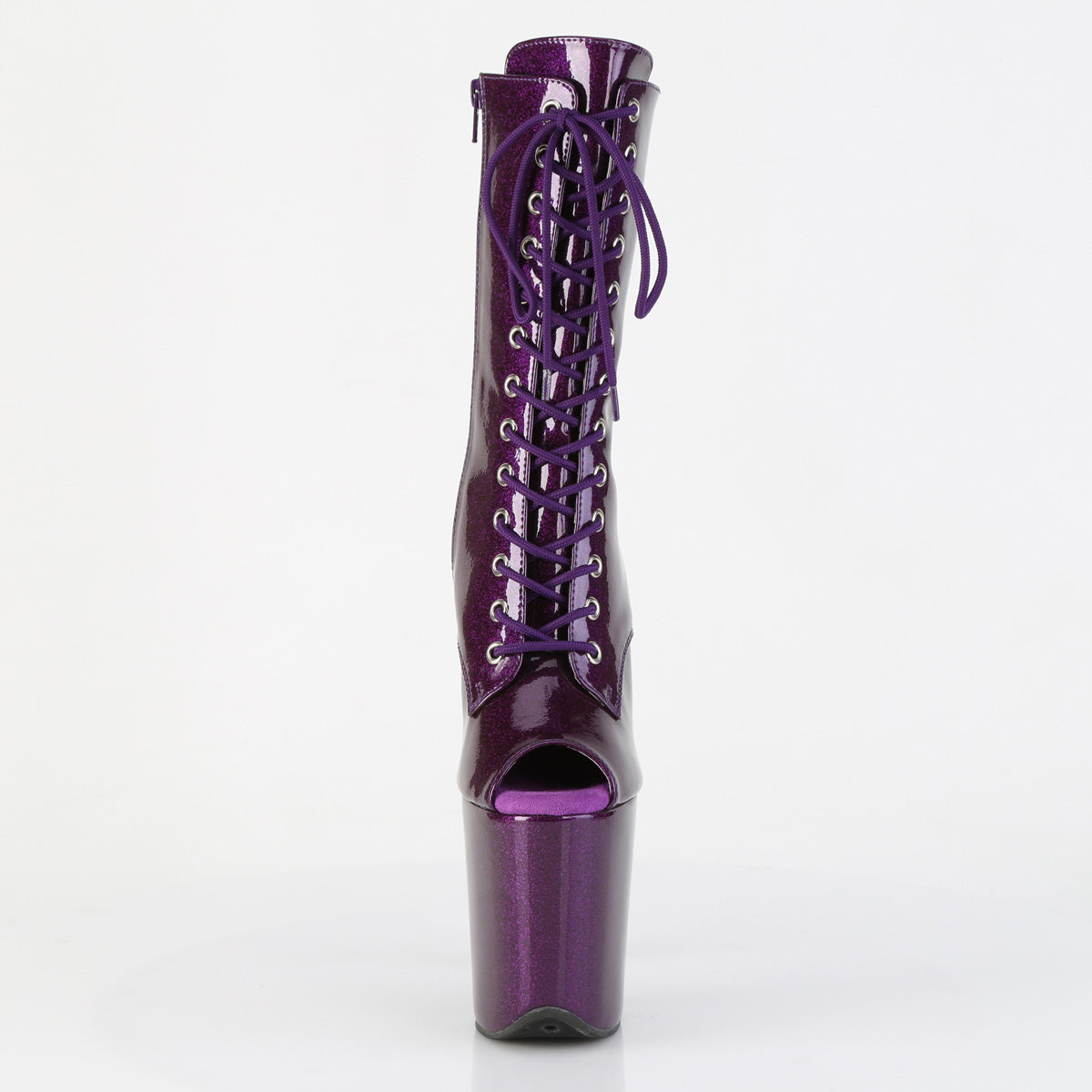 Pleaser - Flamingo 1041GP - Purple Glitter - 8 inch