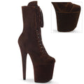 Pleaser - Flamingo 1045VEL - Brown Velvet - 8 inch