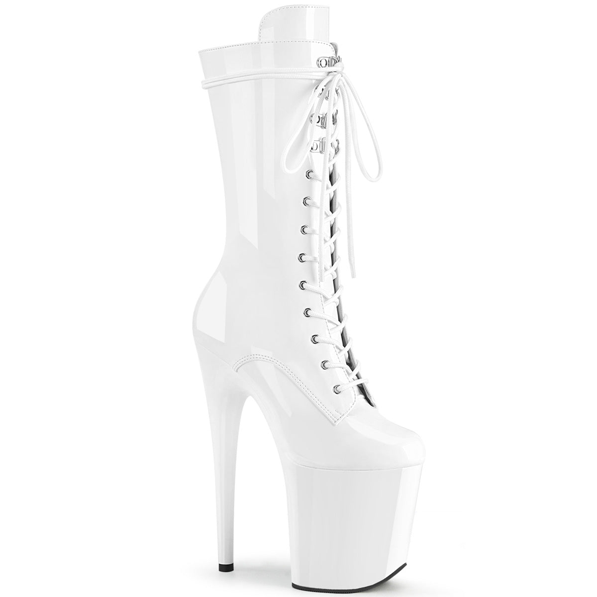 Pleaser - Flamingo 1050 - White - 8 inch