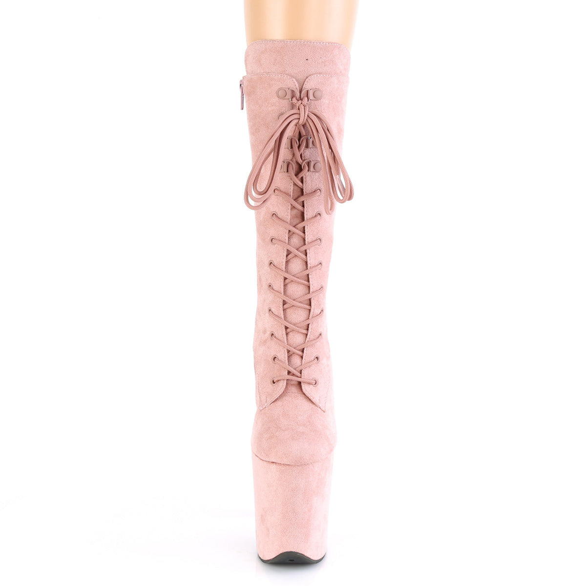 Pleaser - Flamingo 1050FS - Dusty Blush F. Suede - 8 inch