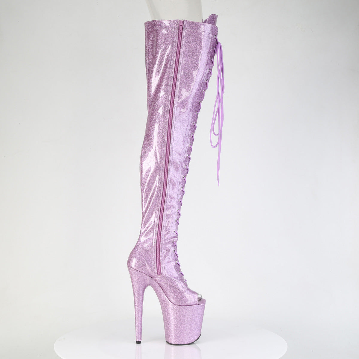 Pleaser - Flamingo 3021GP - Lilac Glitter - 8 inch