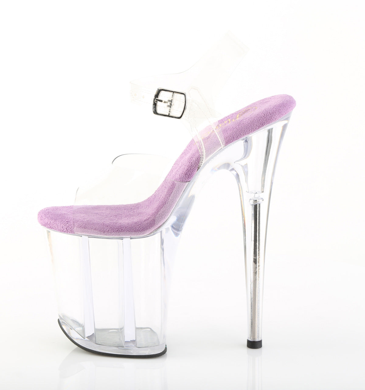 Pleaser - Flamingo 808 - Clear-Lavender - 8 inch
