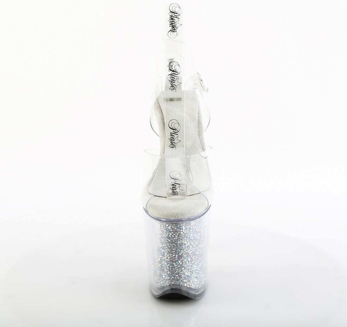 Pleaser - Flamingo 808PREM-RSI - Clear-Silver AB Rhinestones - 8 inch