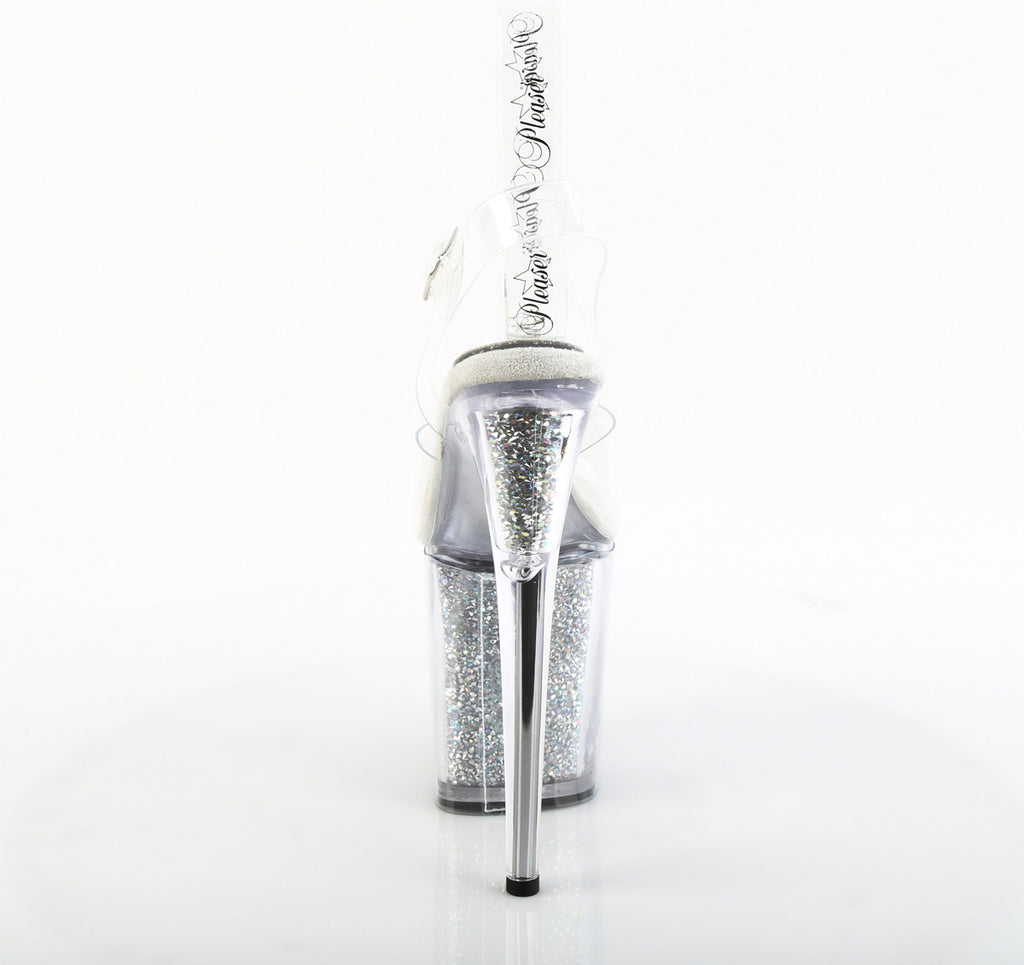 Pleaser - Flamingo 808PREM-RSI - Clear-Silver AB Rhinestones - 8 inch