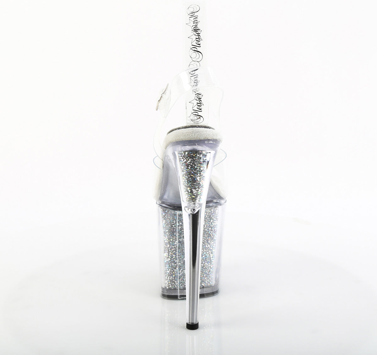 Pleaser - Flamingo 808PREM-RSI - Clear-Silver AB Rhinestones - 8 inch