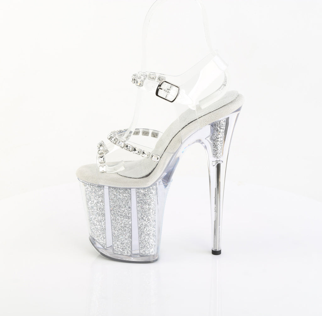 Pleaser - Flamingo 808PREM-STN - Clear Jelly - 8 inch