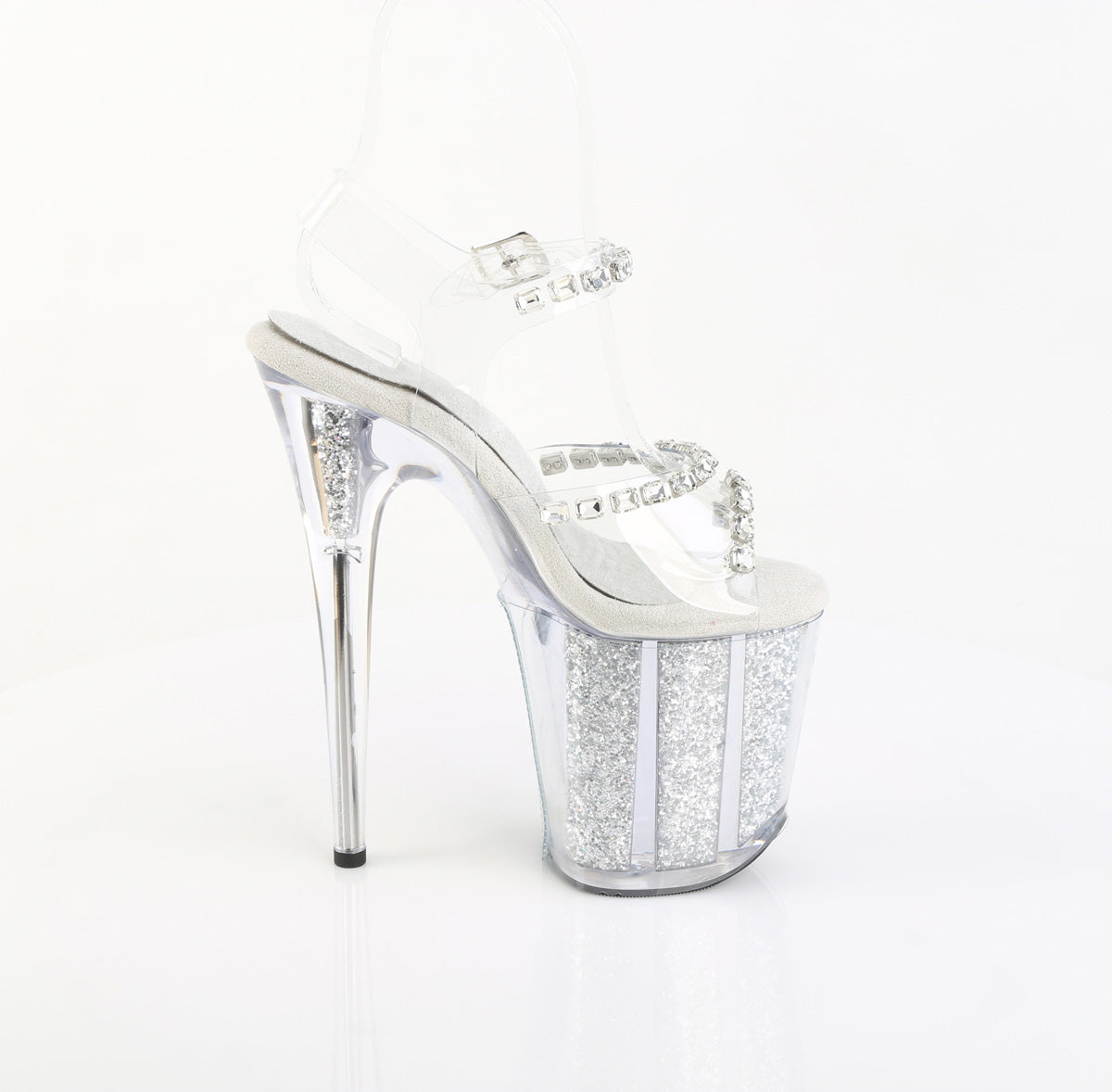 Pleaser - Flamingo 808PREM-STN - Clear Jelly - 8 inch