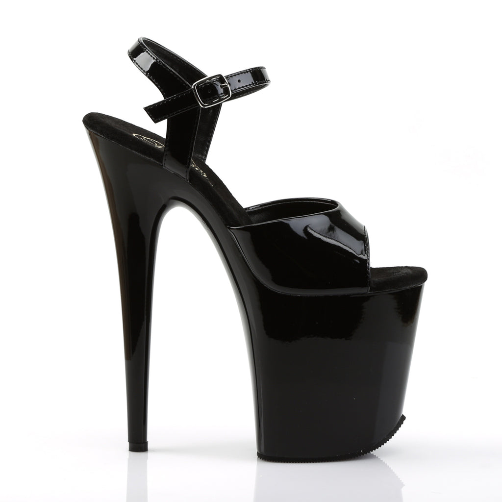 Pleaser - Flamingo 809 - Black - 8 inch