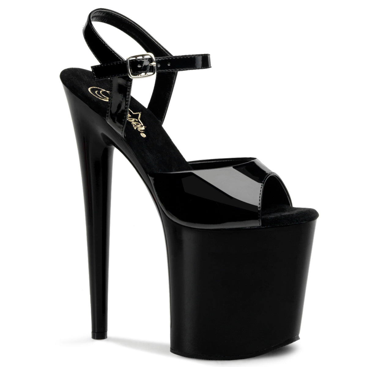 Pleaser - Flamingo 809 - Black - 8 inch