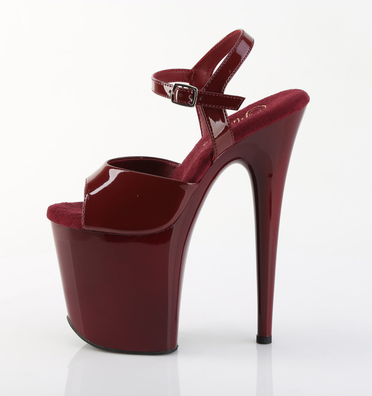 Pleaser - Flamingo 809 - Burgundy - 8 inch