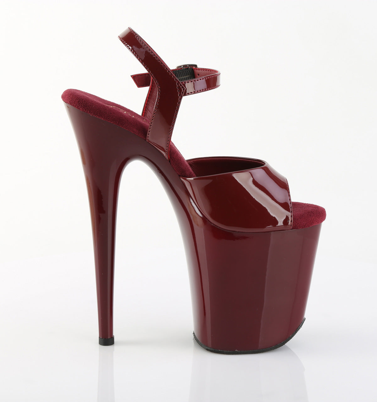Pleaser - Flamingo 809 - Burgundy - 8 inch