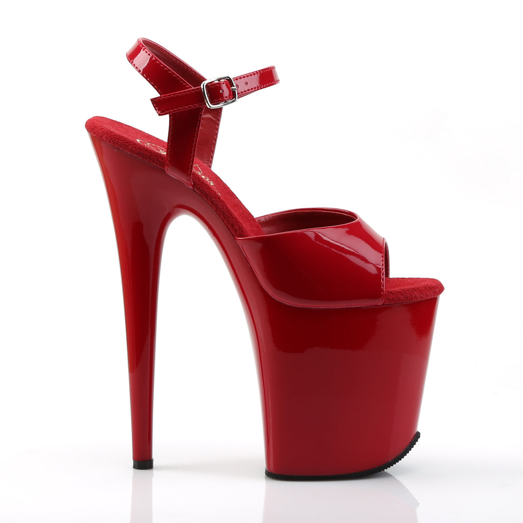 Pleaser - Flamingo 809 - Red - 8 inch