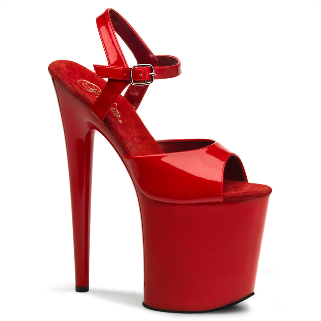 Pleaser - Flamingo 809 - Red - 8 inch