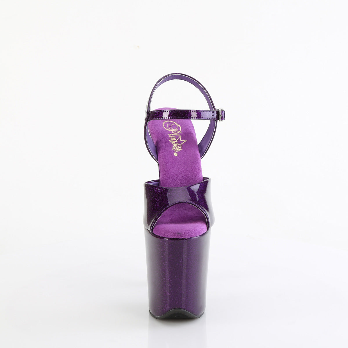 Pleaser - Flamingo 809GP - Purple Glitter - 8 inch