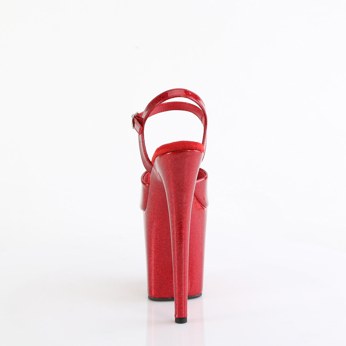 Pleaser - Flamingo 809GP - Ruby Red Glitter - 8 inch