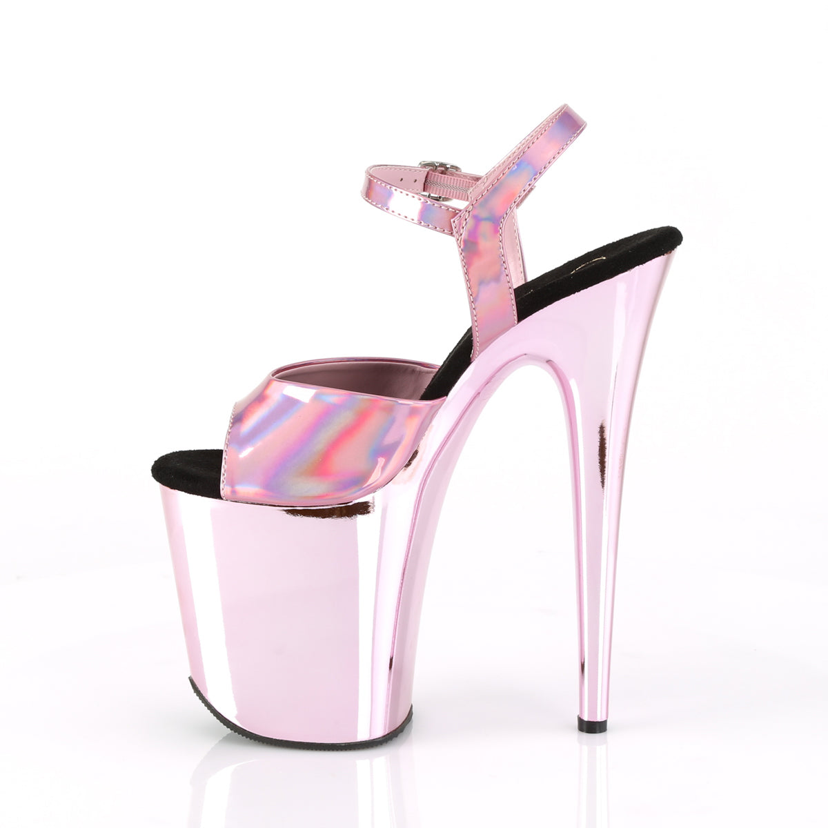 Pleaser - Flamingo 809HG - Baby Pink Holographique - 8 inch