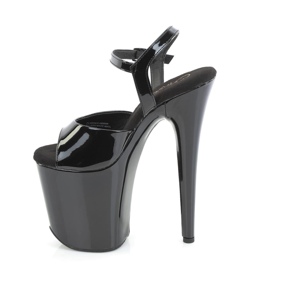 Pleaser - Flamingo 809WR - Black - 8 inch