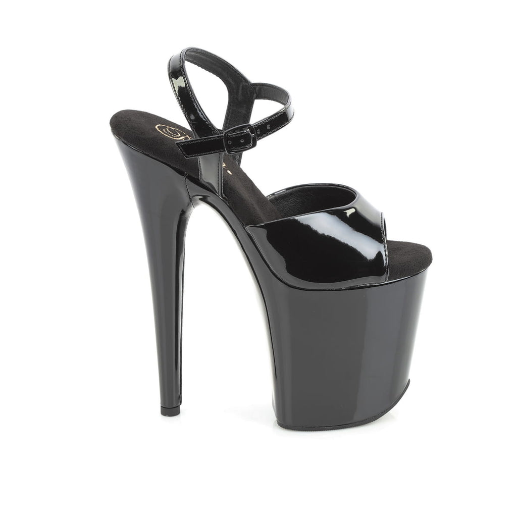 Pleaser - Flamingo 809WR - Black - 8 inch