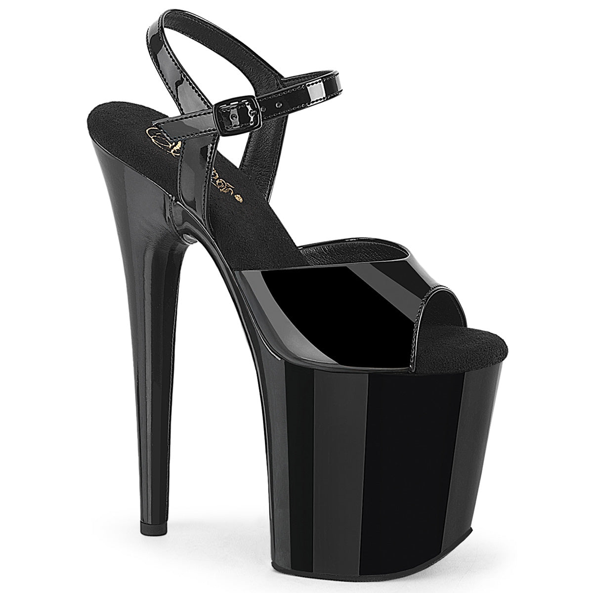 Pleaser - Flamingo 809WR - Black - 8 inch