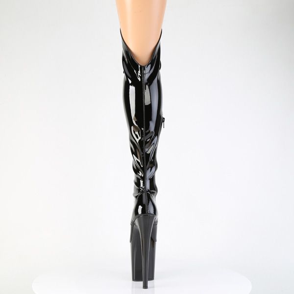 Pleaser - Flamingo 3014 - Black - 8inch