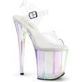 Pleaser - Flamingo 808 - Clear & Holographique - 8 inch