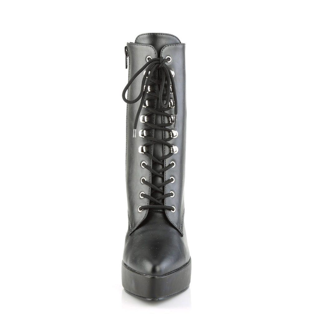 Devious Indulge 1020 Black Vegan Leather