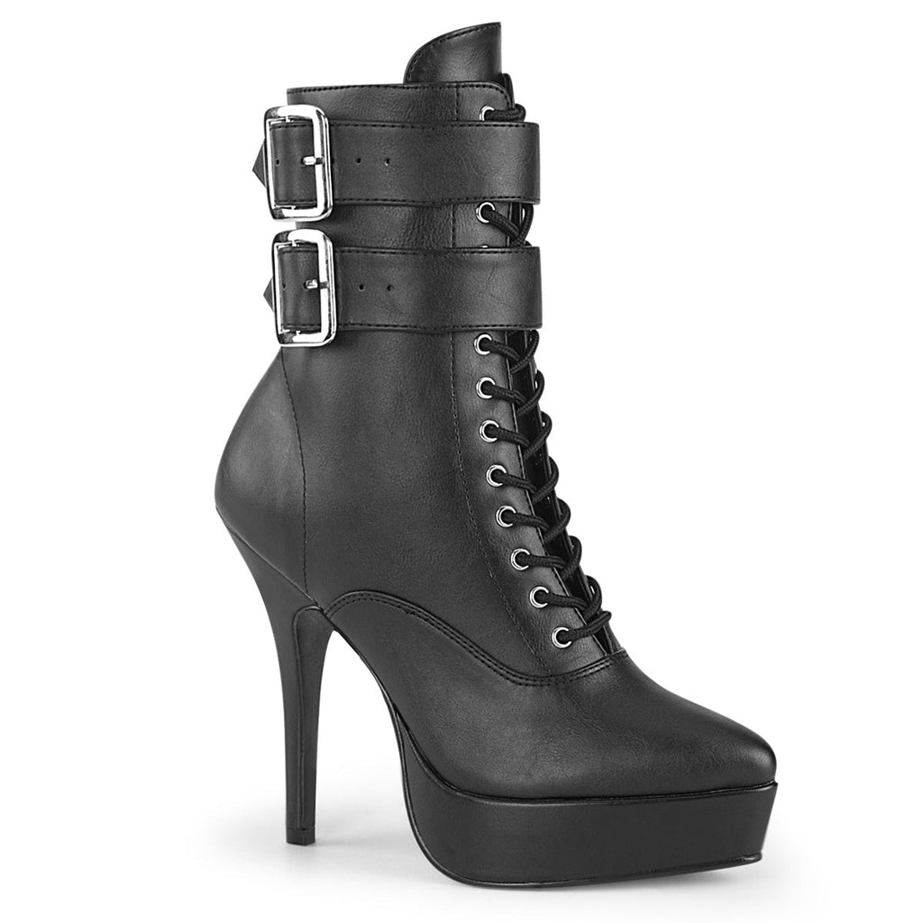Devious Indulge 1026 Black Vegan Leather