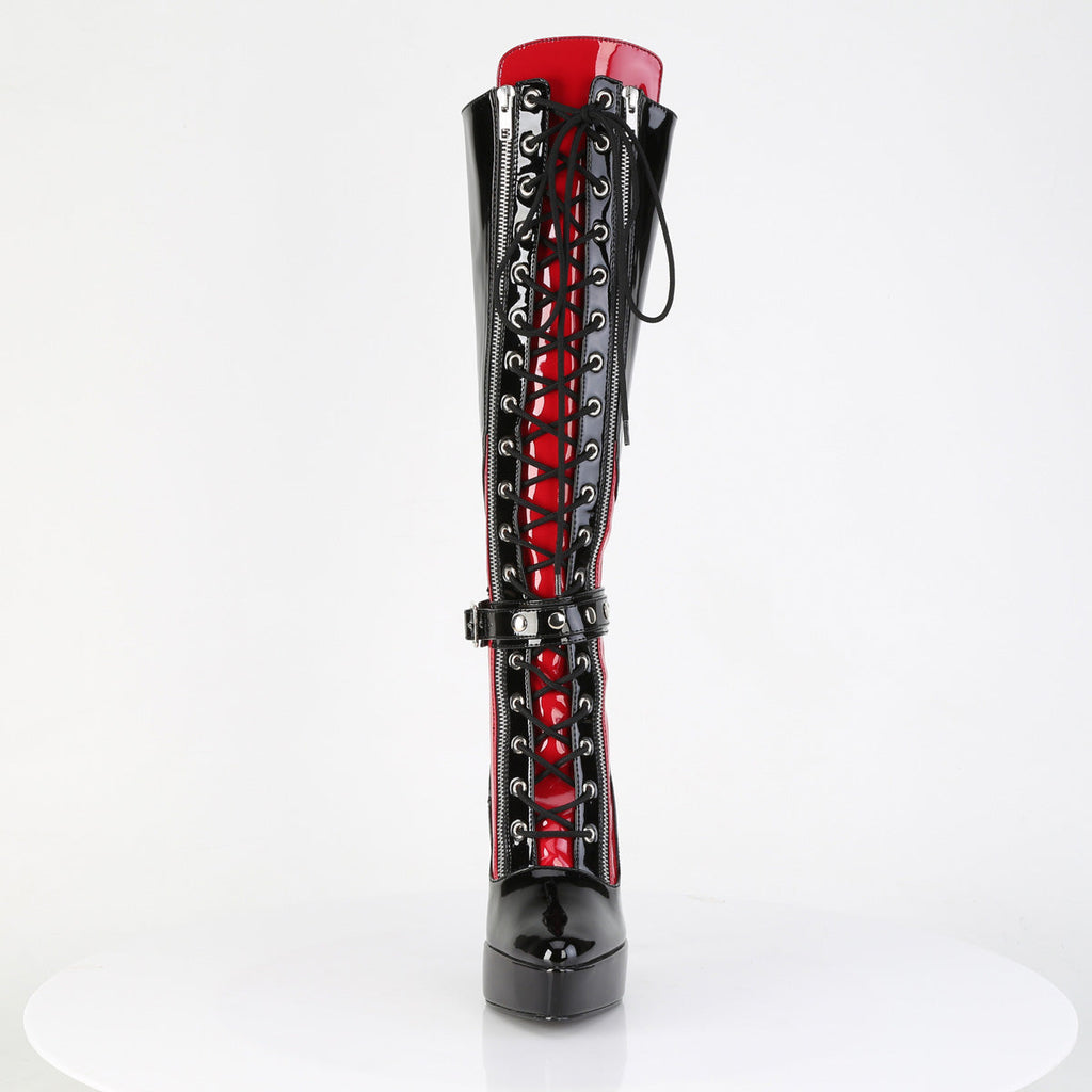 Devious Indulge 2028 Black-Red Patent