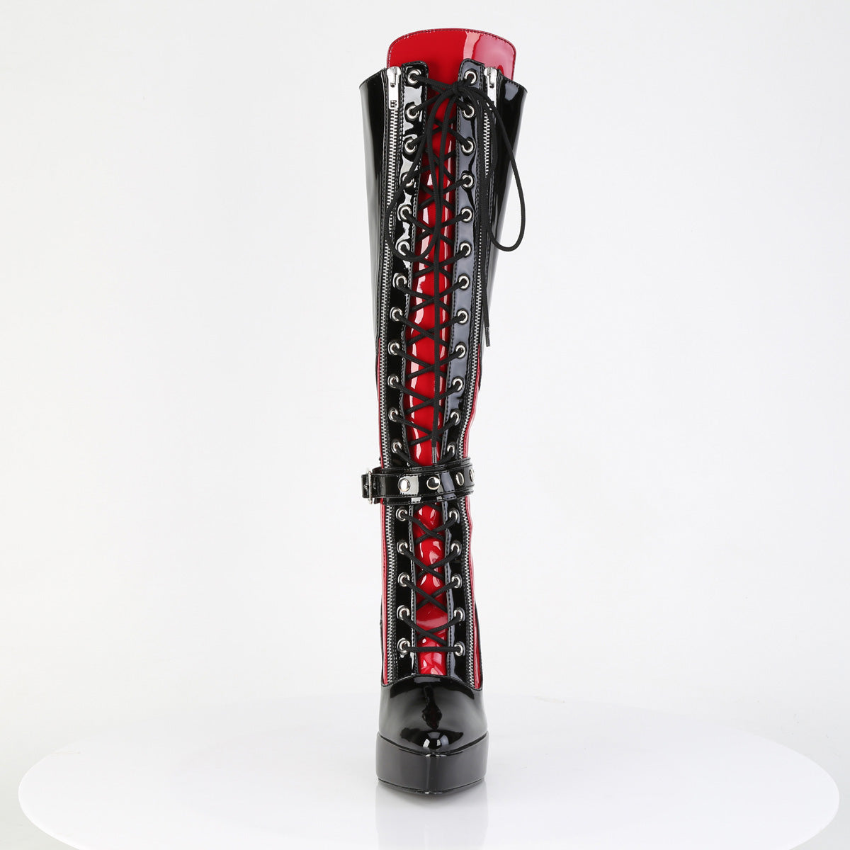 Devious Indulge 2028 Black-Red Patent