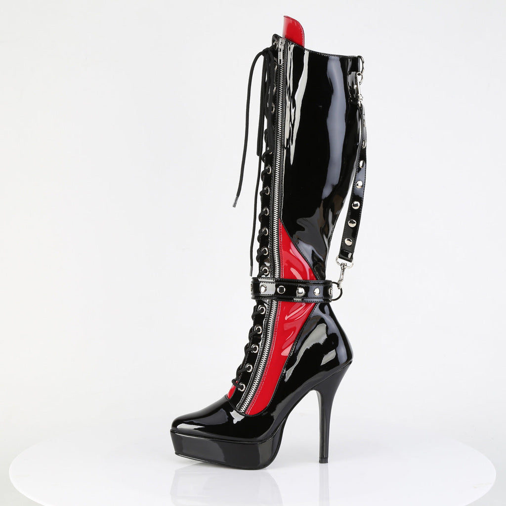 Devious Indulge 2028 Black-Red Patent