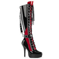 Devious Indulge 2028 Black-Red Patent