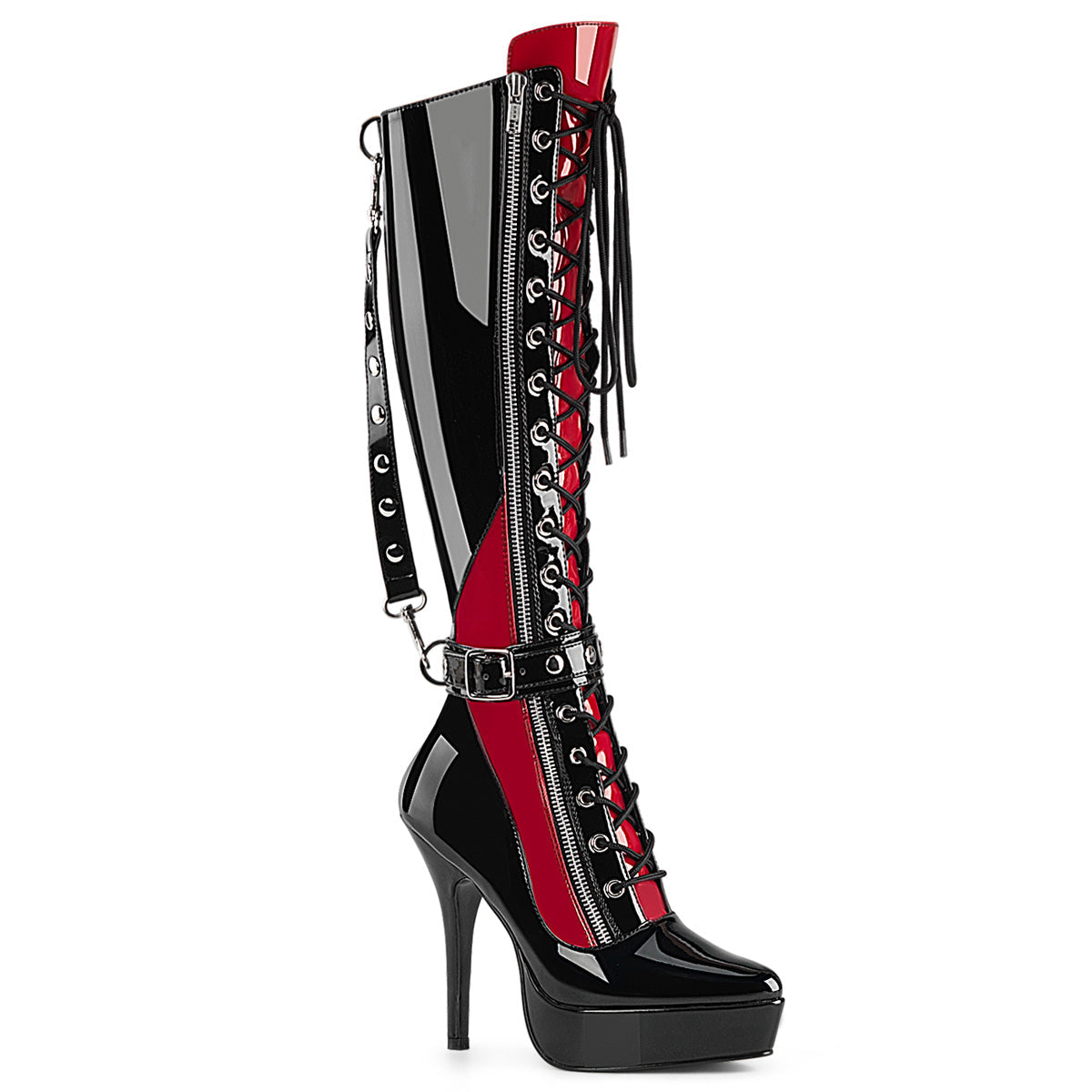 Devious Indulge 2028 Black-Red Patent
