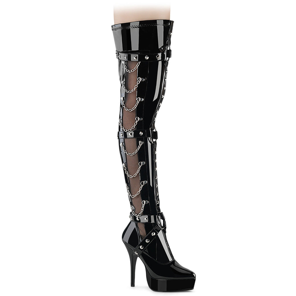 Devious Indulge 3026 Black Patent