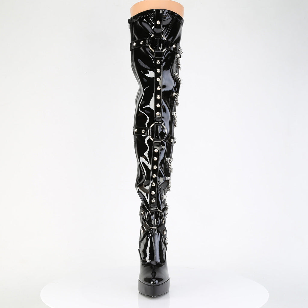 Devious Indulge 3026 Black Patent