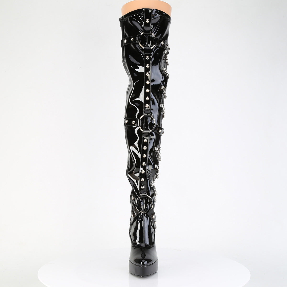 Devious Indulge 3026 Black Patent