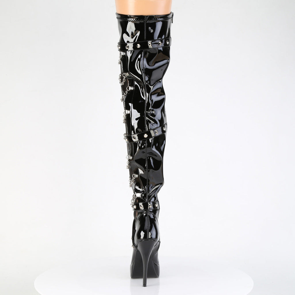 Devious Indulge 3026 Black Patent