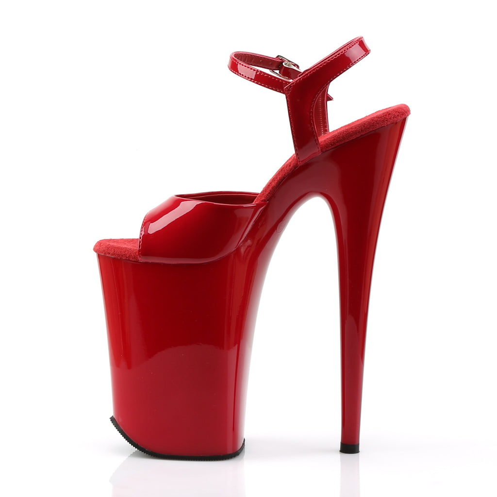Pleaser - Infinity 909 - Red - 9 inch