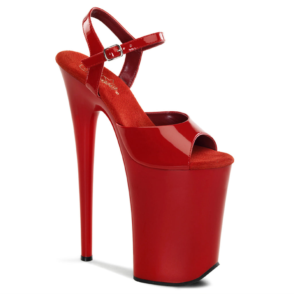 Pleaser - Infinity 909 - Red - 9 inch