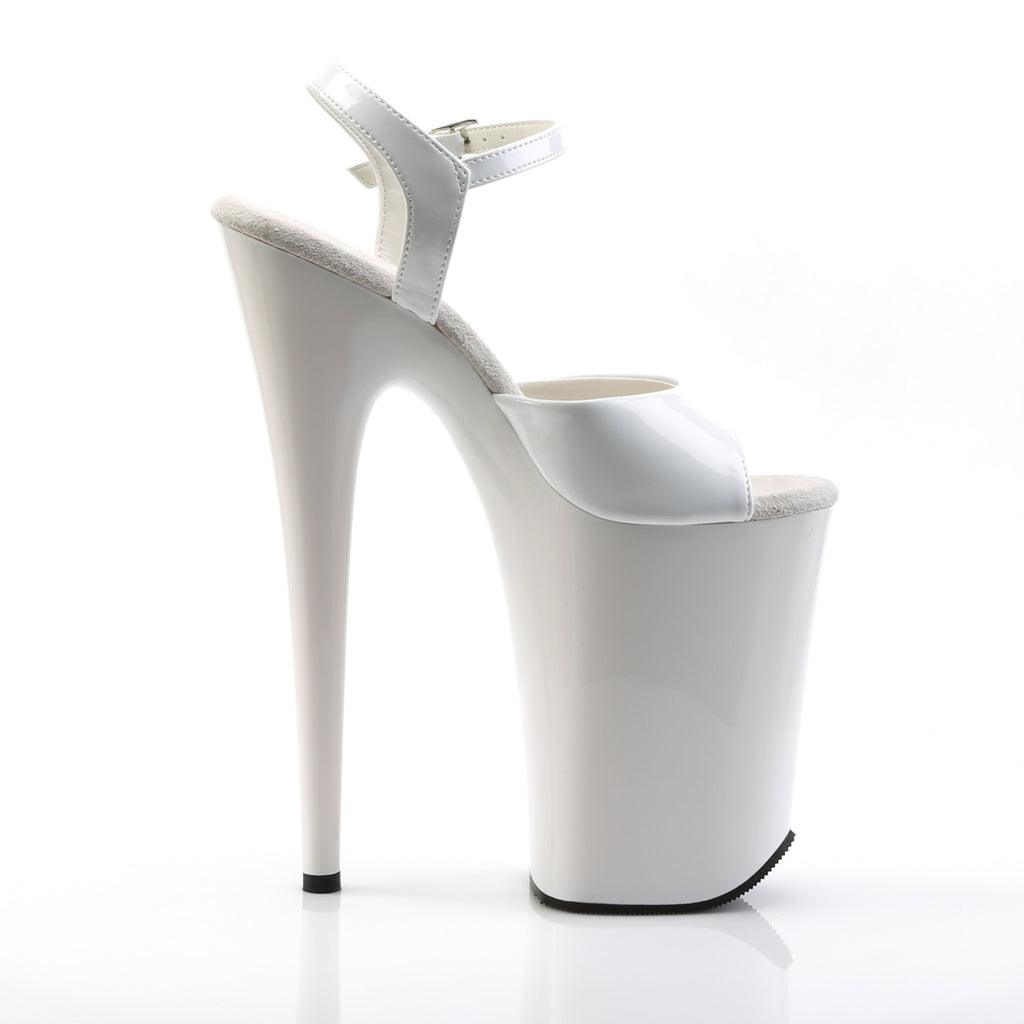 Pleaser - Infinity 909 - White - 9 inch
