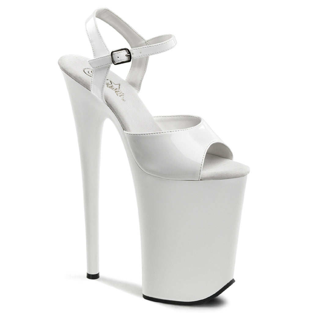 Pleaser - Infinity 909 - White - 9 inch
