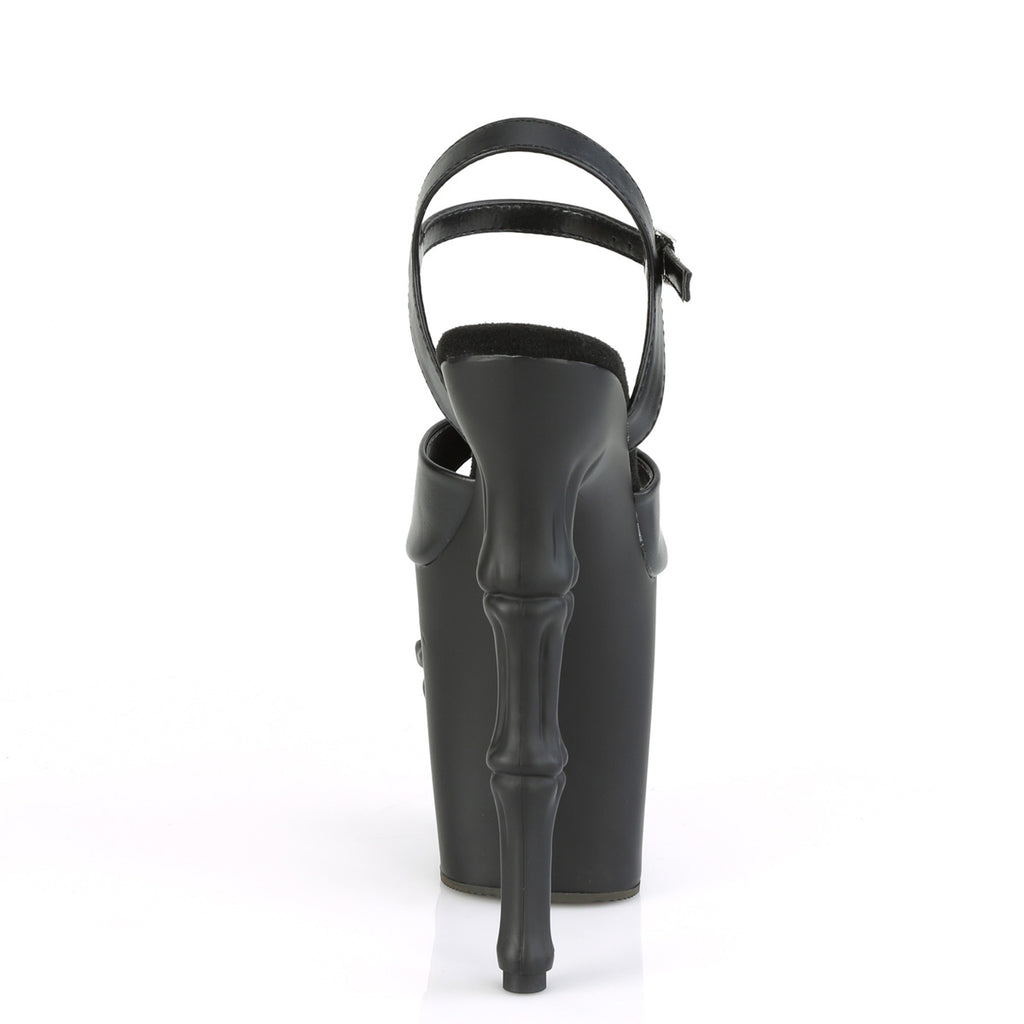 Pleaser - Rapture 809 - Black Faux Leather - 8 inch