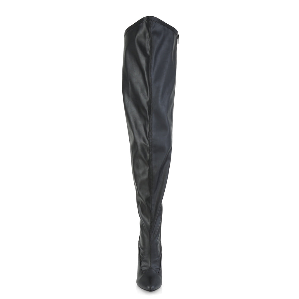 Pleaser Pink Label Seduce 3000WC Black Vegan Leather
