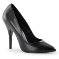 Pleaser Seduce 420 Black Vegan Leather