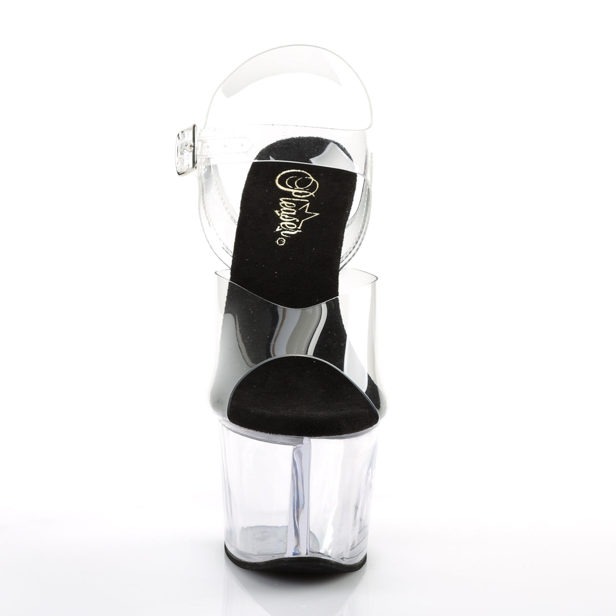 Pleaser - Sky 308 - Clear-Black - 7 inch